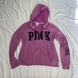 SALE Pink Victoria’s Secret logo hoodie sweatshirt